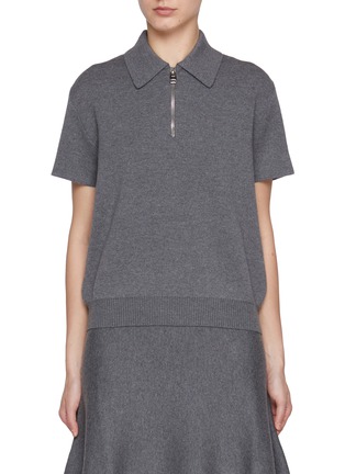 Main View - Click To Enlarge - KHAITE - Gulliame Wool Polo Top