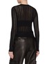 Back View - Click To Enlarge - KHAITE - Colleen Sheer Striped Knit Top