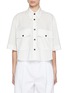 Main View - Click To Enlarge - KHAITE - Mahsha Oversized Cropped Shirt