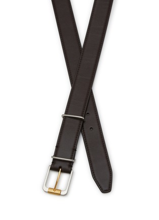 Detail View - Click To Enlarge - THE ROW - Metallic Loop Leather Belt