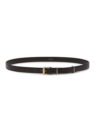 Main View - Click To Enlarge - THE ROW - Metallic Loop Thin Leather Belt