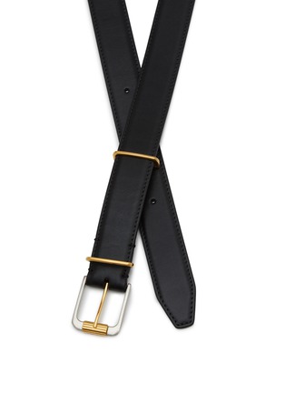 Detail View - Click To Enlarge - THE ROW - Metallic Loop Leather Belt