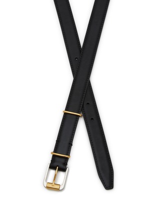Detail View - Click To Enlarge - THE ROW - Metallic Loop Thin Leather Belt