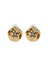 Main View - Click To Enlarge - VENNA - Classic Gold Toned Metal Stud Earrings