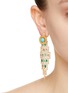 Figure View - Click To Enlarge - VENNA - Turqoise With Gold Toned Metal Chandelier Drop Earrings
