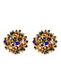 Detail View - Click To Enlarge - VENNA - Crystal Blossom Stud Earrings
