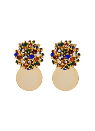 Main View - Click To Enlarge - VENNA - Crystal Blossom Stud Earrings
