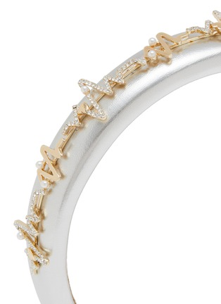 Detail View - Click To Enlarge - VENNA - Crystal Simulated Leather Headband