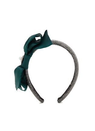 Main View - Click To Enlarge - VENNA - Crystal Pavé Ribbon Headband