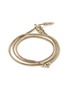 Detail View - Click To Enlarge - JOHN HARDY - Naga 14K Gold Diamond Triple Wrap Chain Bracelet — Size UM