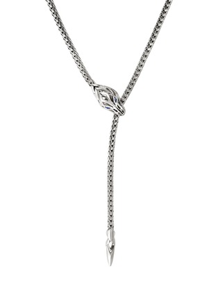 Detail View - Click To Enlarge - JOHN HARDY - Naga Sterling Silver Sapphire Chain Necklace — Size 23