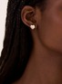  - JOHN HARDY - Pebble 14K Gold Diamond Heart Stud Earrings