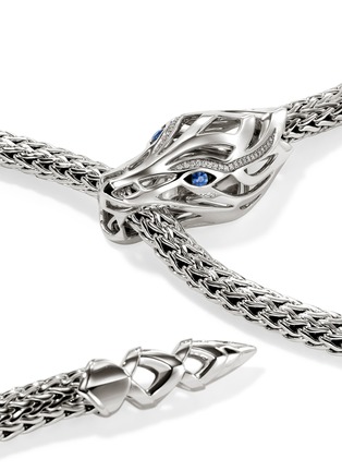  - JOHN HARDY - Naga Sterling Silver Sapphire Chain Necklace — Size 20