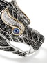  - JOHN HARDY - Naga 18K Gold Sterling Silver Diamond Sapphire Spinel Ring — Size 7
