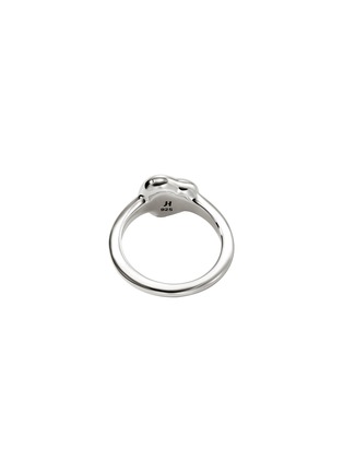 Detail View - Click To Enlarge - JOHN HARDY - Pebble Sterling Silver Diamond Heart Ring — Size 6