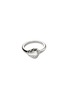 Main View - Click To Enlarge - JOHN HARDY - Pebble Sterling Silver Diamond Heart Ring — Size 6