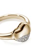  - JOHN HARDY - Pebble 14K Gold Diamond Heart Ring — Size 6