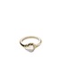 Main View - Click To Enlarge - JOHN HARDY - Pebble 14K Gold Diamond Heart Ring — Size 6