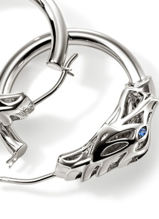 Detail View - Click To Enlarge - JOHN HARDY - Naga Sterling Silver Sapphire Hoop Earrings