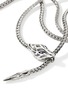 Detail View - Click To Enlarge - JOHN HARDY - Naga Sterling Silver Diamond Triple Wrap Chain Bracelet — Size UM