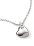 Detail View - Click To Enlarge - JOHN HARDY - Pebble Sterling Silver Diamond Heart Pendant Necklace — Size 16-18