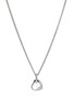 Main View - Click To Enlarge - JOHN HARDY - Pebble Sterling Silver Diamond Heart Pendant Necklace — Size 16-18