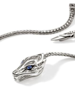 Detail View - Click To Enlarge - JOHN HARDY - Naga Sterling Silver Sapphire Linear Earrings