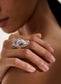  - JOHN HARDY - Naga Sterling Silver Diamond Sapphire Ring — Size 7