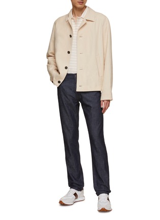 Figure View - Click To Enlarge - ZEGNA - Linen Chore Jacket