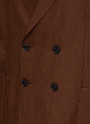  - ZEGNA - Double Breasted Linen Blazer