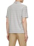Back View - Click To Enlarge - ZEGNA - Striped Honeycomb Cotton Polo T-Shirt