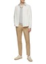 Figure View - Click To Enlarge - ZEGNA - Striped Honeycomb Cotton Polo T-Shirt