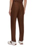 Back View - Click To Enlarge - ZEGNA - Carrot Fit Linen Pants