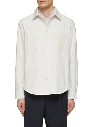 Main View - Click To Enlarge - ZEGNA - Chest Pocket Denim Overshirt