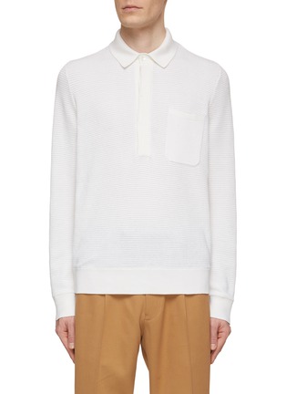 Main View - Click To Enlarge - ZEGNA - Patch Pocket Cotton Knit Polo