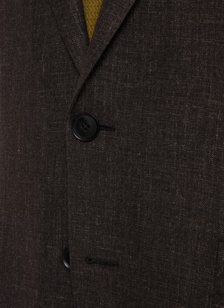  - ZEGNA - Single Breasted Cashmere Linen Blazer