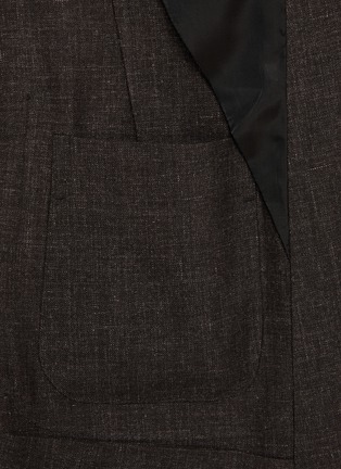  - ZEGNA - Single Breasted Cashmere Linen Blazer