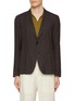 Main View - Click To Enlarge - ZEGNA - Single Breasted Cashmere Linen Blazer