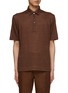Main View - Click To Enlarge - ZEGNA - Linen Polo Shirt