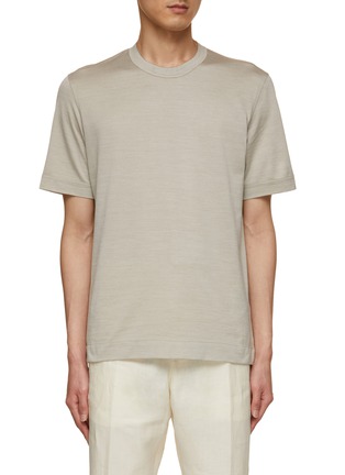 Main View - Click To Enlarge - ZEGNA - Cotton Silk T-Shirt