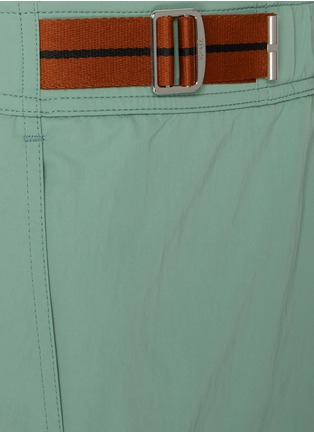  - ZEGNA - Side Fastener Long Swim Shorts