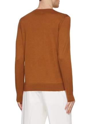 Back View - Click To Enlarge - ZEGNA - Crewneck Cashmere Silk Sweater