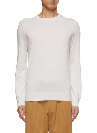 Main View - Click To Enlarge - ZEGNA - Crewneck Cashmere Silk Knit Sweater