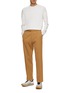 Figure View - Click To Enlarge - ZEGNA - Crewneck Cashmere Silk Knit Sweater