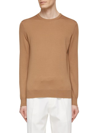 Main View - Click To Enlarge - ZEGNA - Cashmere Silk Knitted Sweater