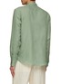 Back View - Click To Enlarge - ZEGNA - Stand Collar Linen Shirt