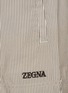  - ZEGNA - Striped Elasticated Drawstring Waist Swim Shorts