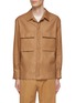 Main View - Click To Enlarge - ZEGNA - Button Up Linen Overshirt