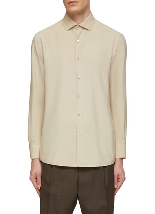 Main View - Click To Enlarge - ZEGNA - Button Up Silk Shirt