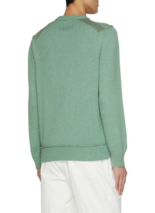 Back View - Click To Enlarge - ZEGNA - Crewneck Cotton Sweater